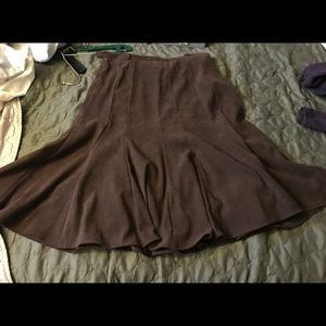 Dressbarn Velour Flare Skirt